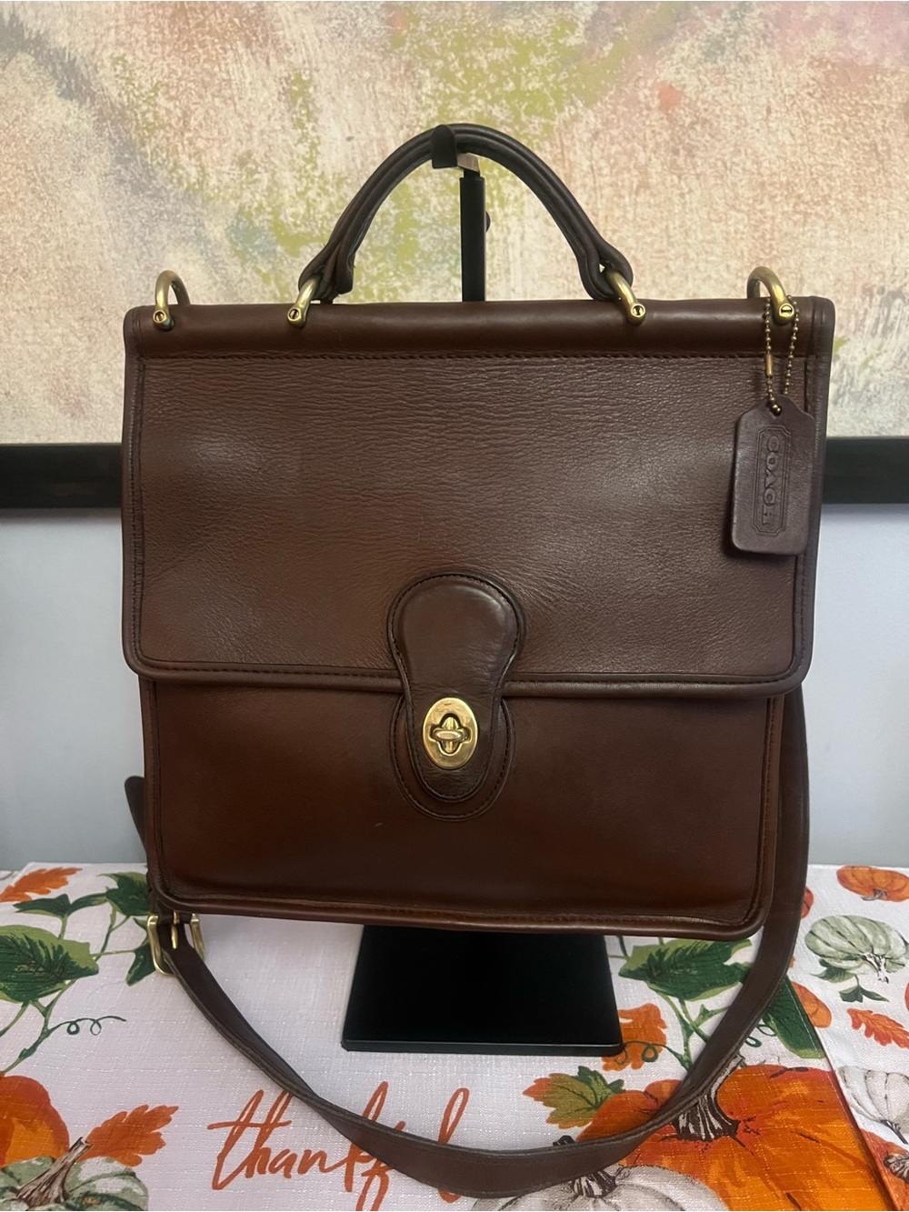 Vintage Early 1990’s Coach Willis Bag Brown/Mahogany Leather Bag